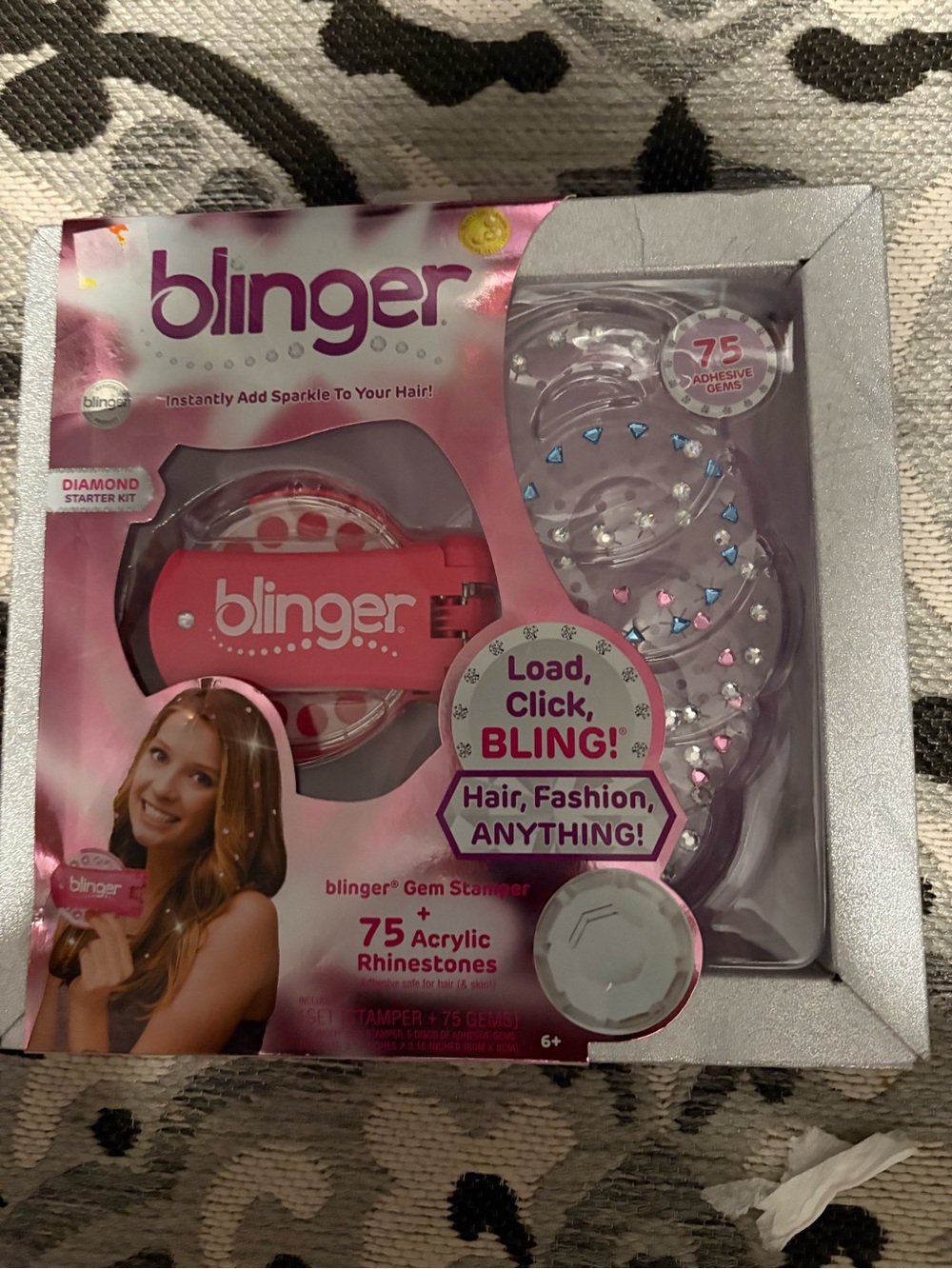 Blinger Gem Stamper starter kit Hair Accessory Kit - Pink